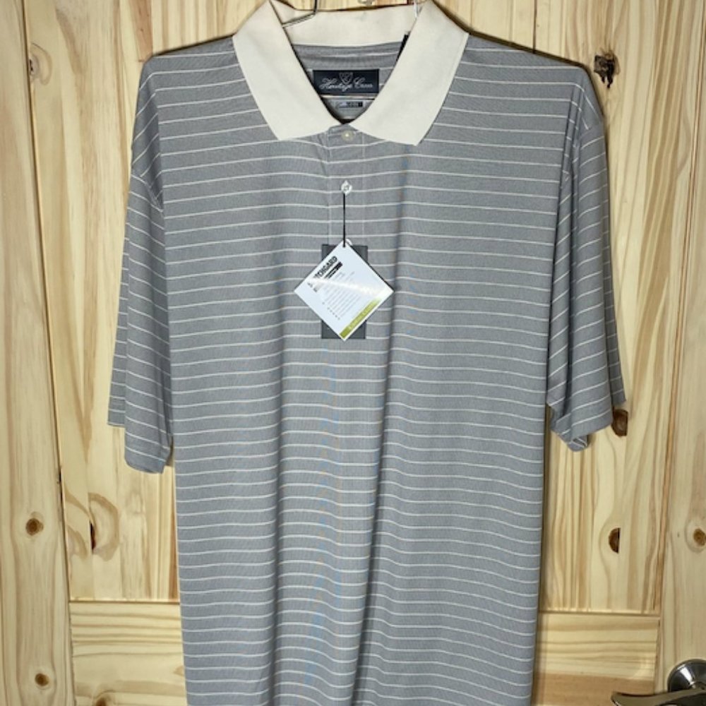 This Heritage Cross Gray with white strips  with cross cool  is new with tags